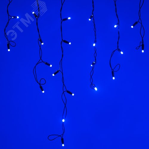 Гирлянда светодиодная декоративная ARD-EDGE-CLASSIC-2400x600-BLACK-88LED-STD BLUE (230V, 6W) (ARDCL, IP65)