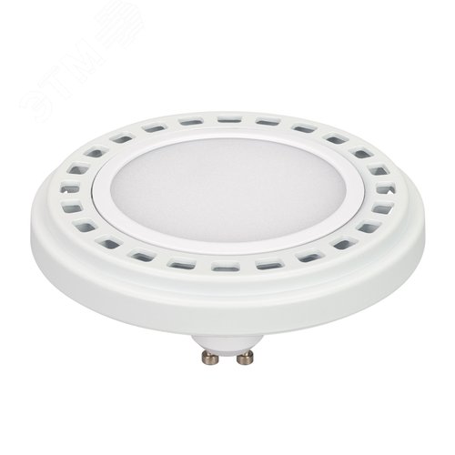 Лампа AR111-Светильник Unit-GU10-15W-DIM Warm3000 (WH, 120 deg, 230V) (ARL, металл)