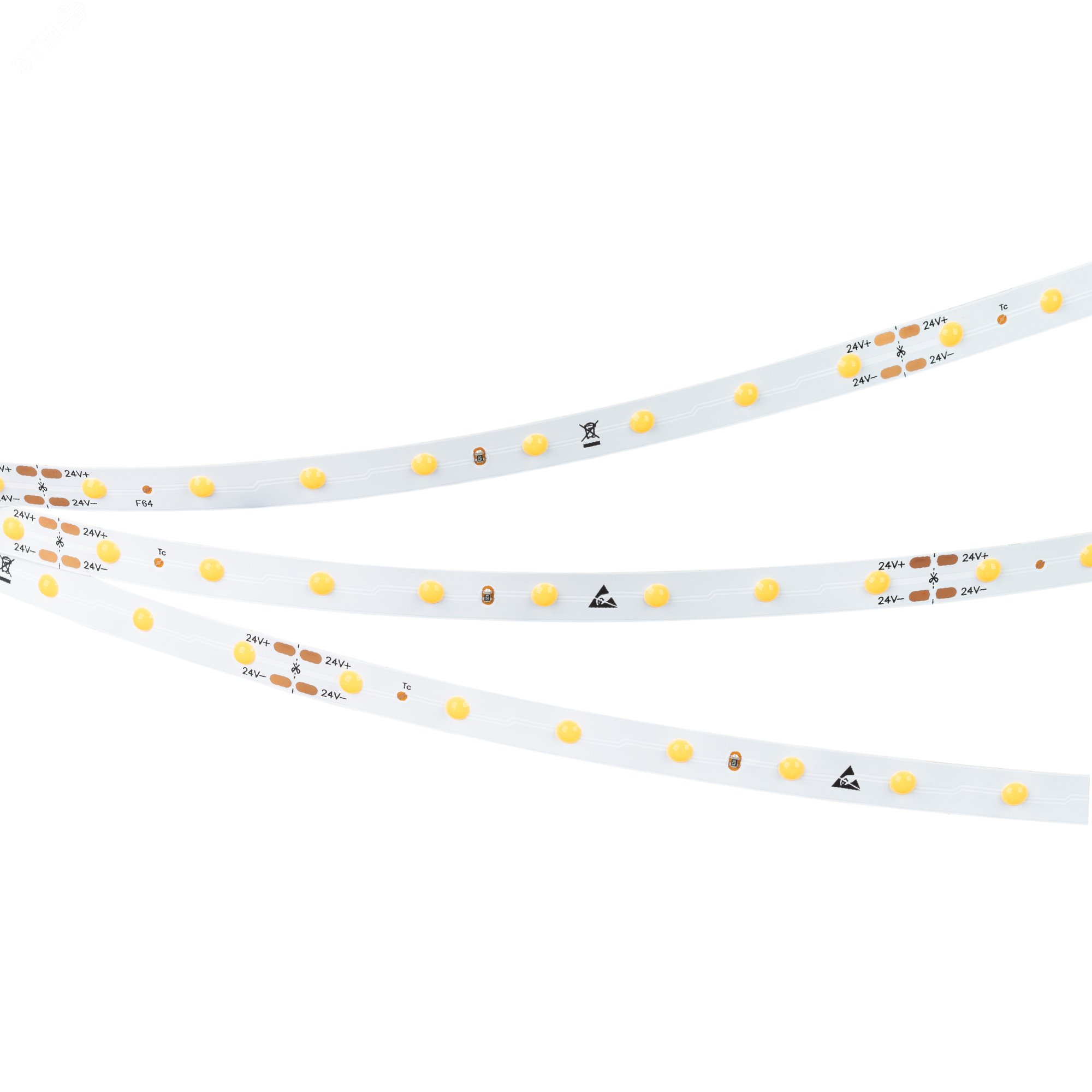 Лента DOT-X64-8mm 24V Warm3000 (5 W/m, IP20, 5m) (Arlight, Открытый)