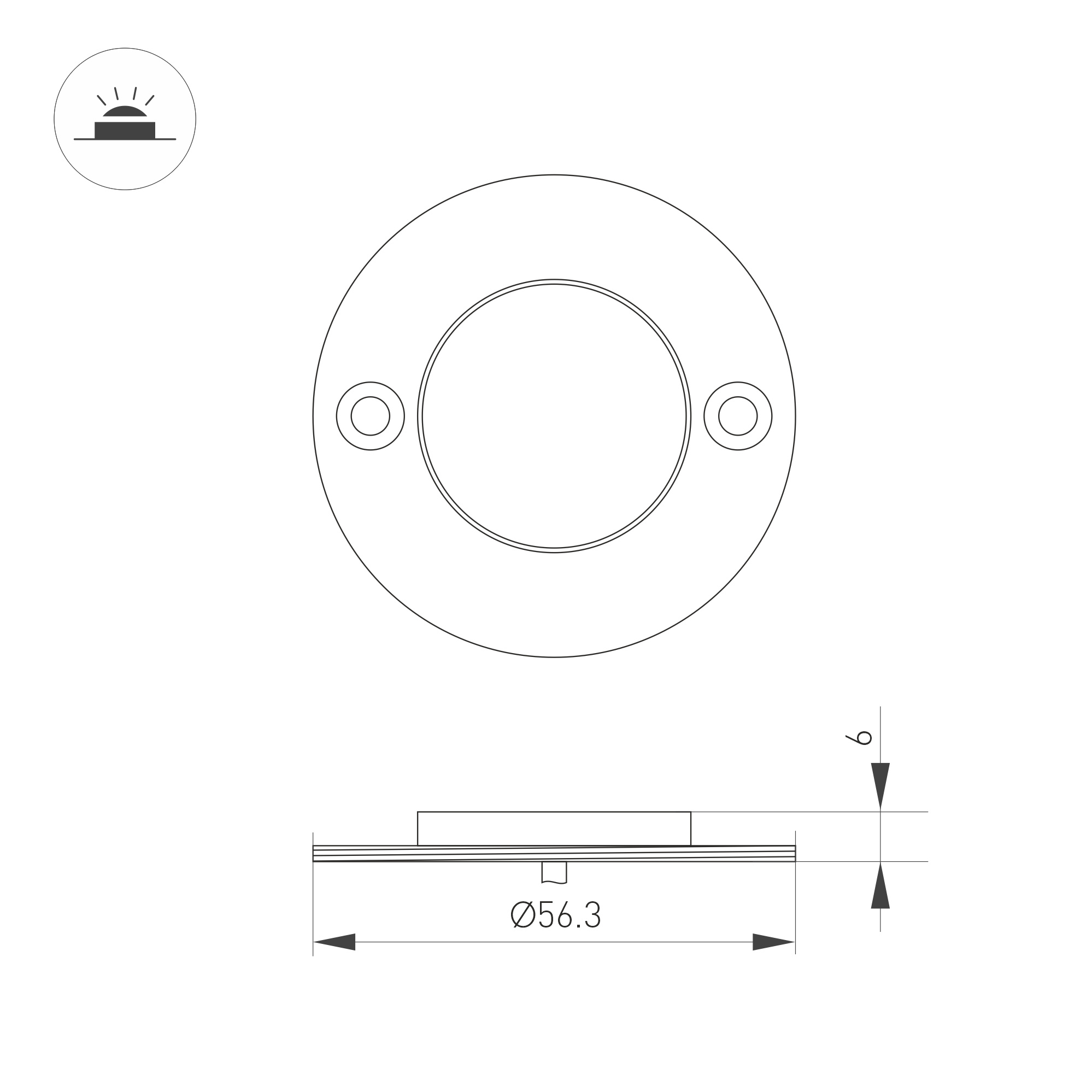 Панель SMART-P98-DIM-G-IN White (230V, 1.5A, 0/1-10V, Rotary, 2.4G) (ARL, Стекло)