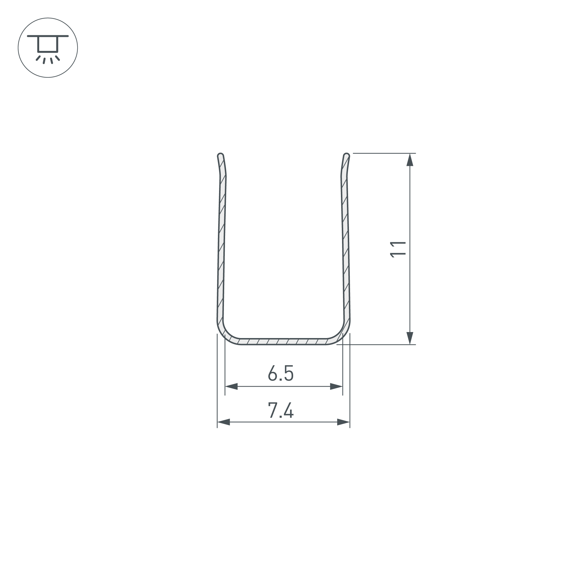 ИК-выключатель SR-RULE-MOTION (12-24V, 1x2.5A, 55x10mm) (, Открытый)