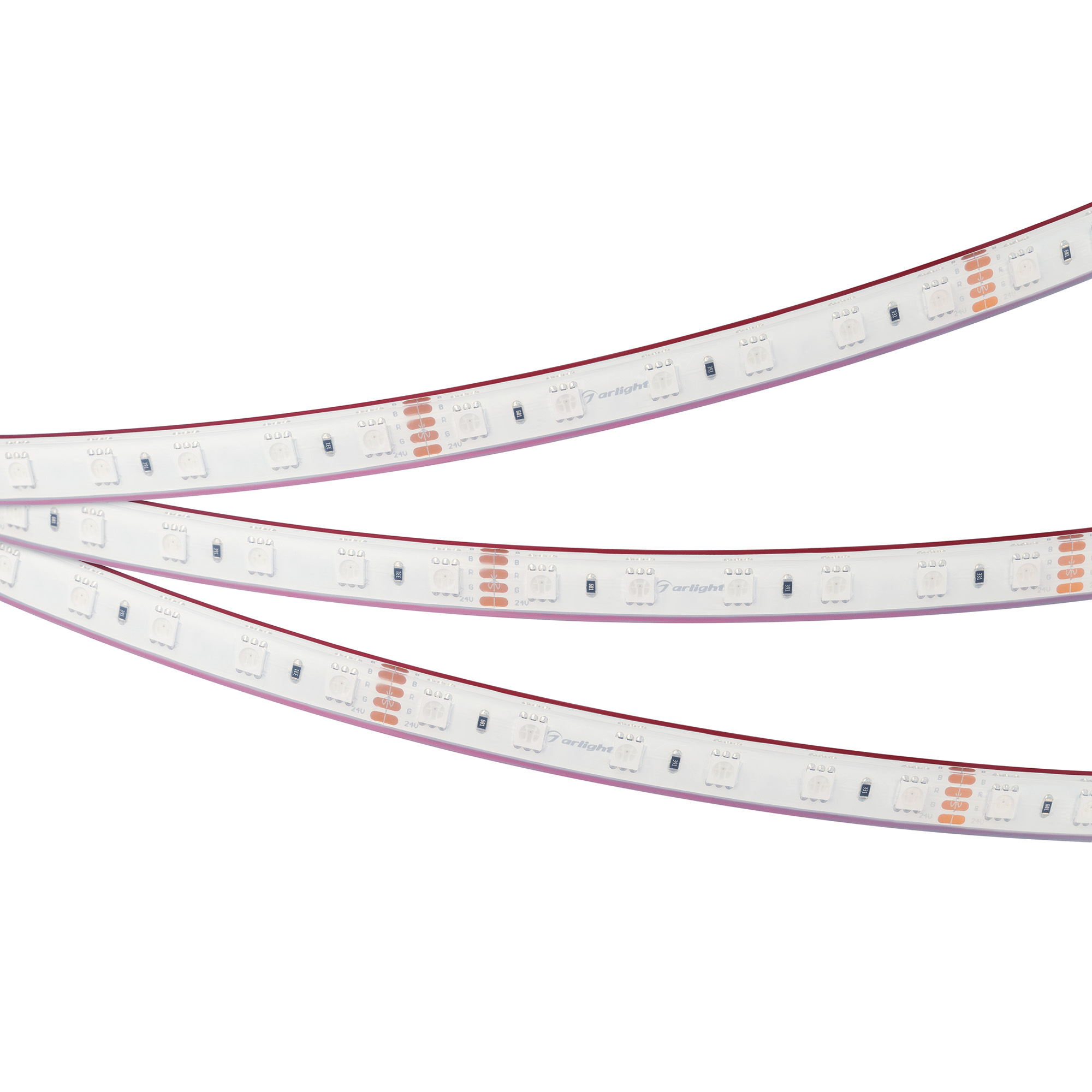 Лента герметичная RTW-PFS-B60-13mm 24V RGB (14.4 W/m, IP68, 5060, 5m) (, 14.4 Вт/м, IP68)