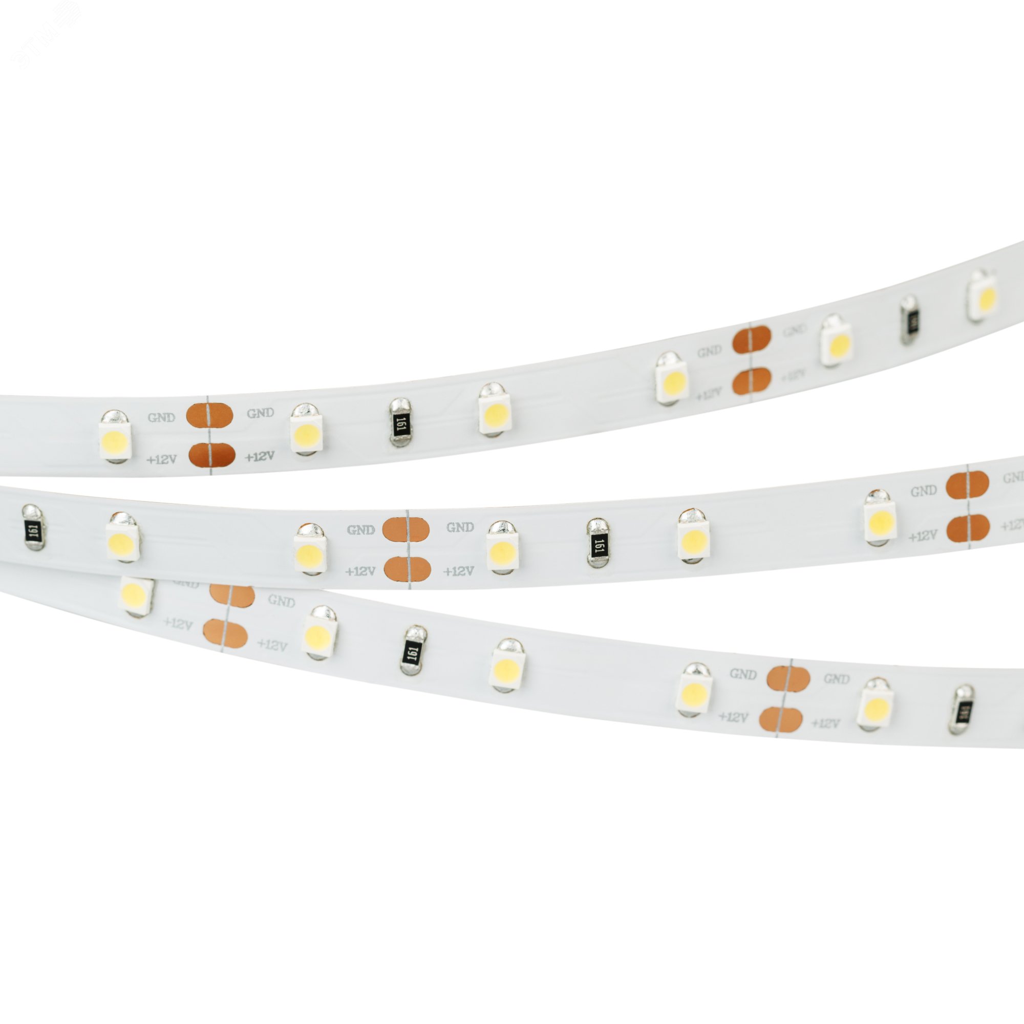 Лента RT-A60-8мм 12V Warm3500 (4.8 W/m, IP20, 2835, 5м) (Открытый)