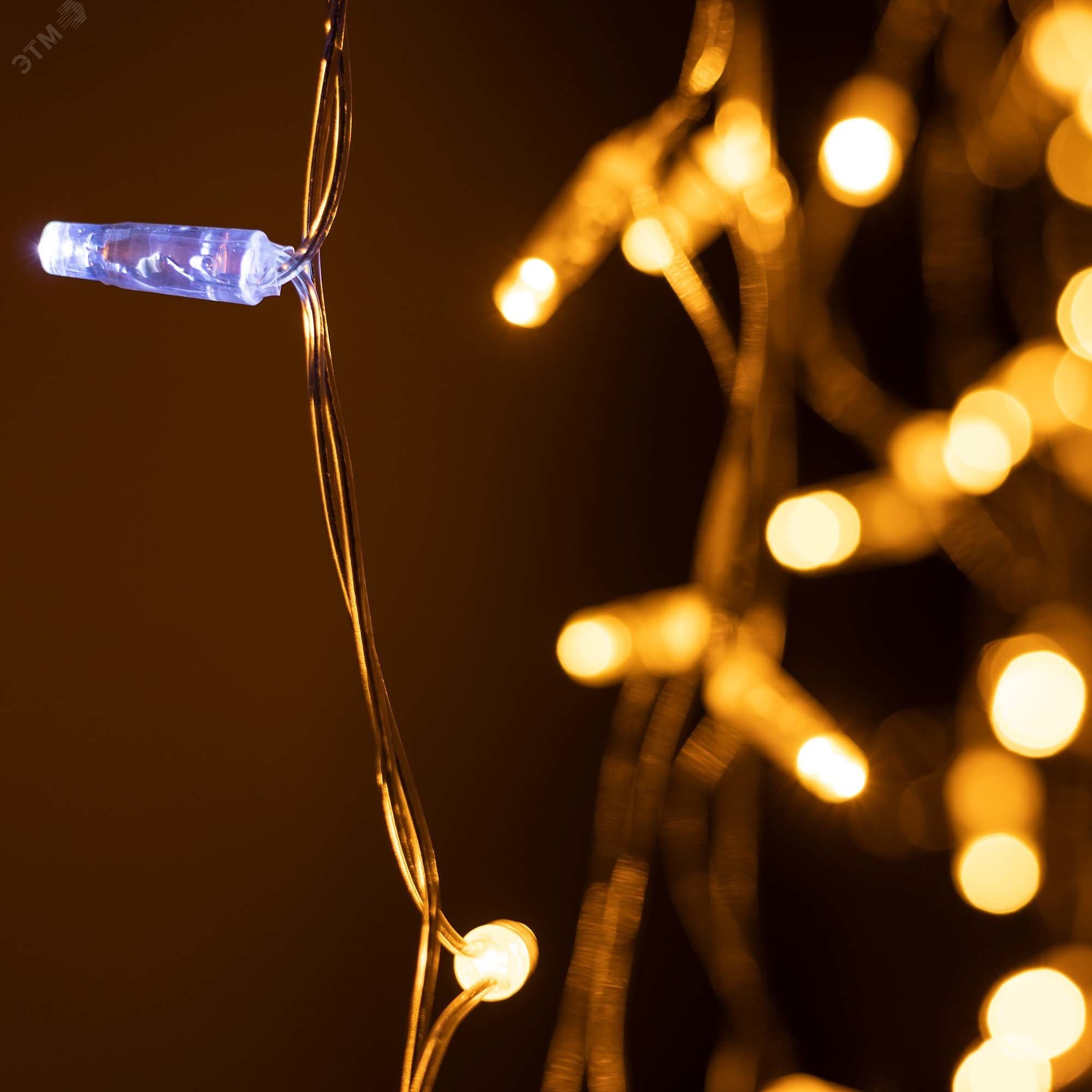 Гирлянда светодиодная декоративная ARD-EDGE-CLASSIC-2400x600-CLEAR-88LED-FLASH Yellow (230V, 6W) (ARDCL, IP65)