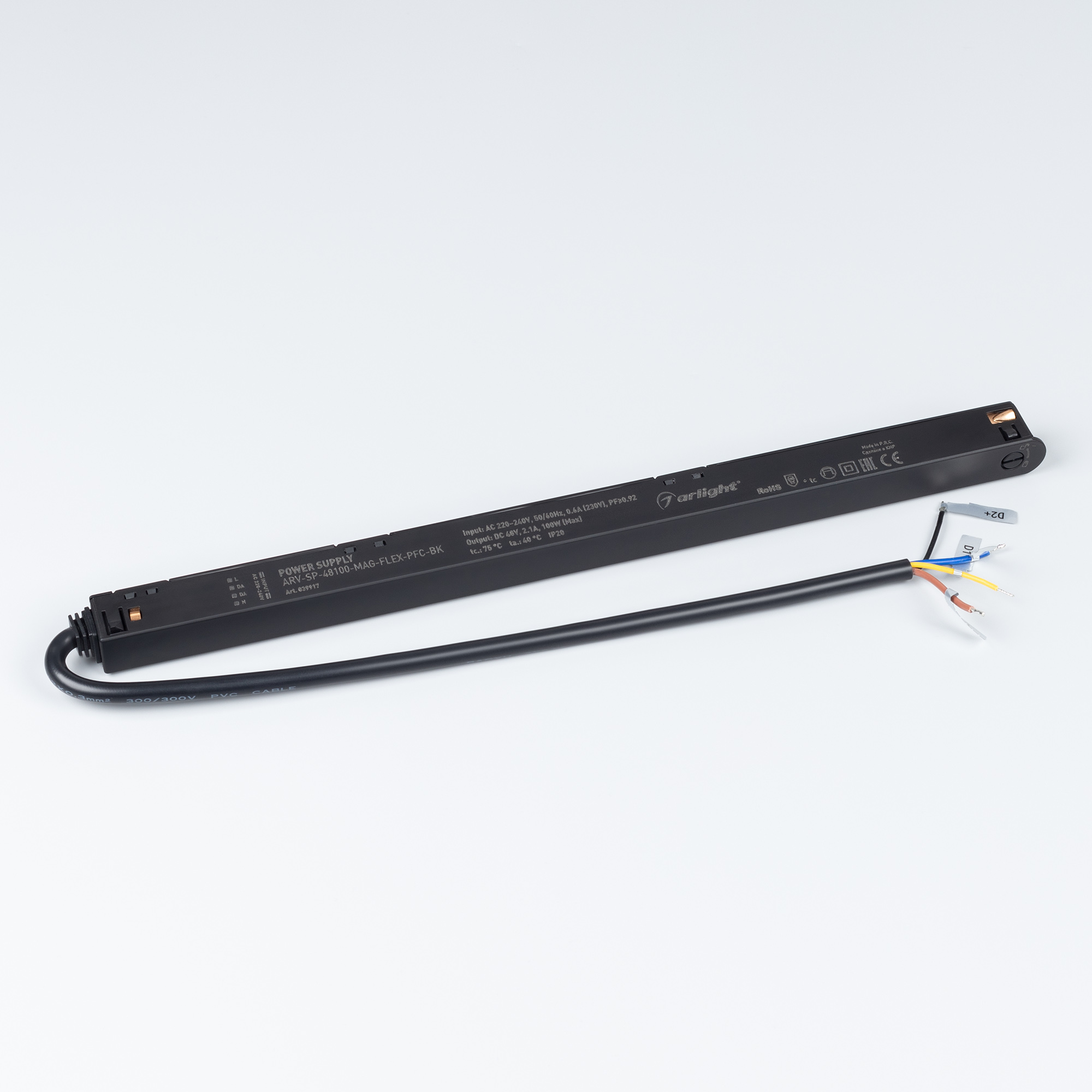 Трек встраиваемый MAG-ORIENT-TRACK-2653-FDW-1000 (BK, FLAT) (Arlight, IP20 Металл, 3 года)