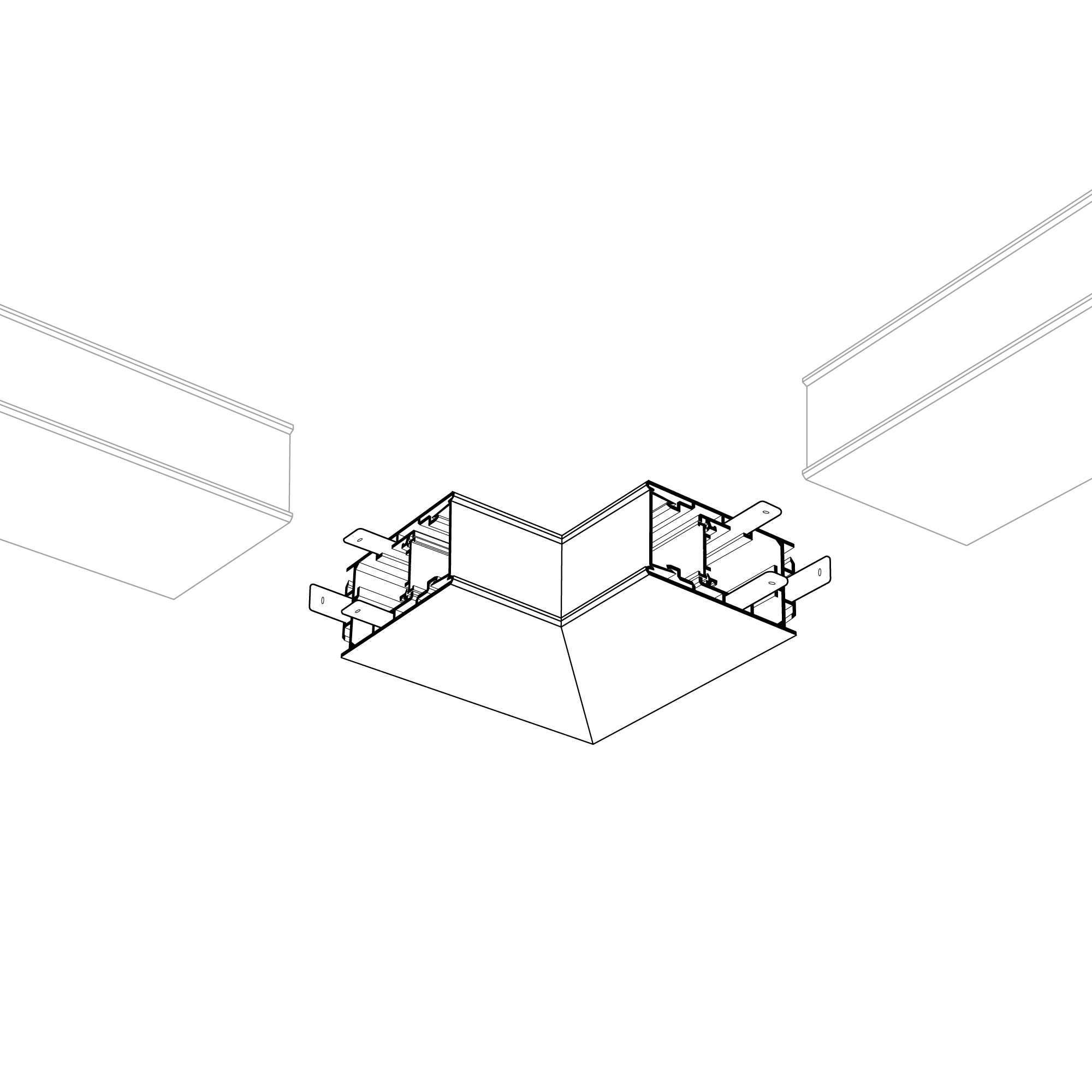 Трек встраиваемый MAG-ORIENT-TRACK-2653-FDW-1000 (BK, FLAT) (Arlight, IP20 Металл, 3 года)