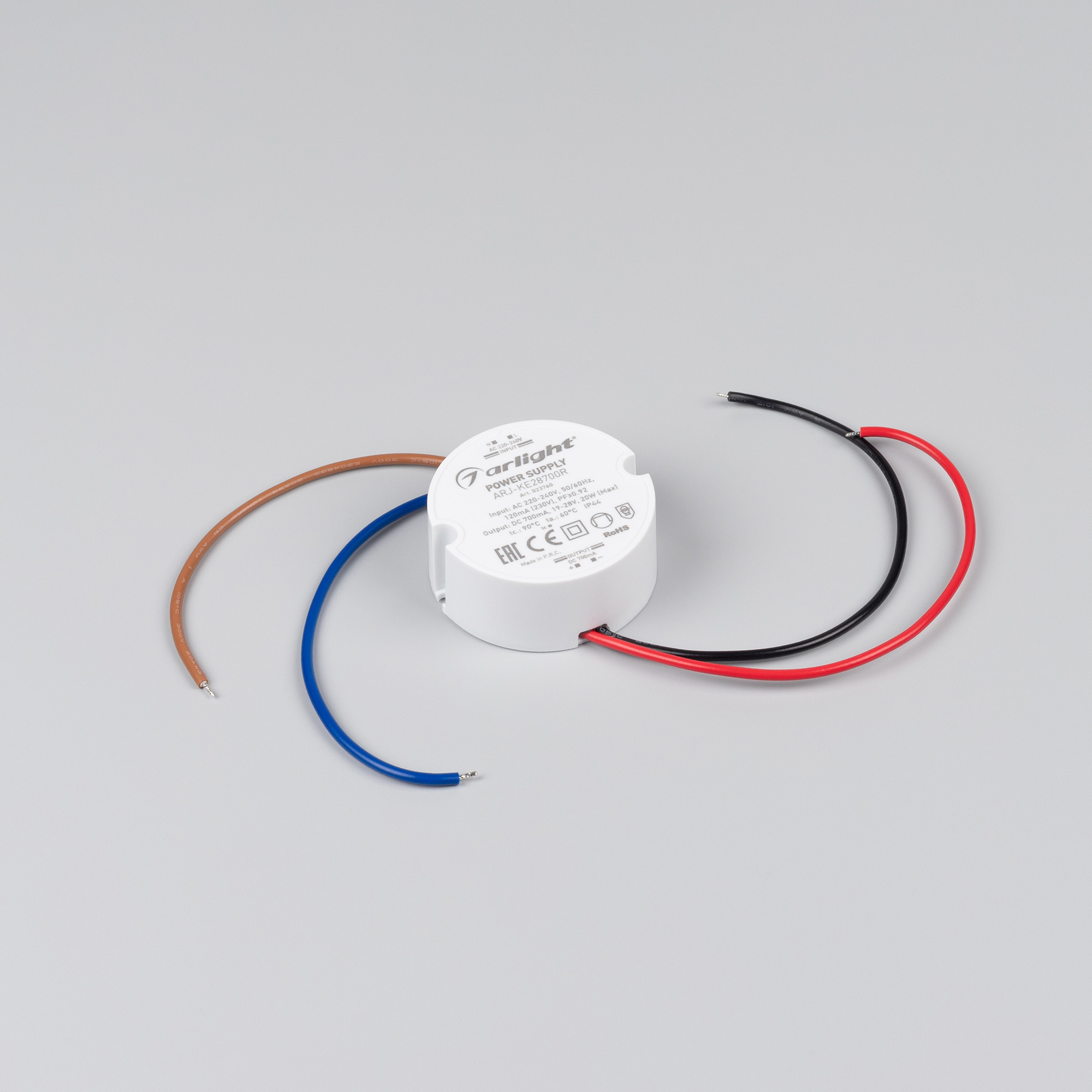 Блок питания ARJ-KE28700R (20W, 700mA, PFC) (ARL, IP44 Пластик, 5 лет)