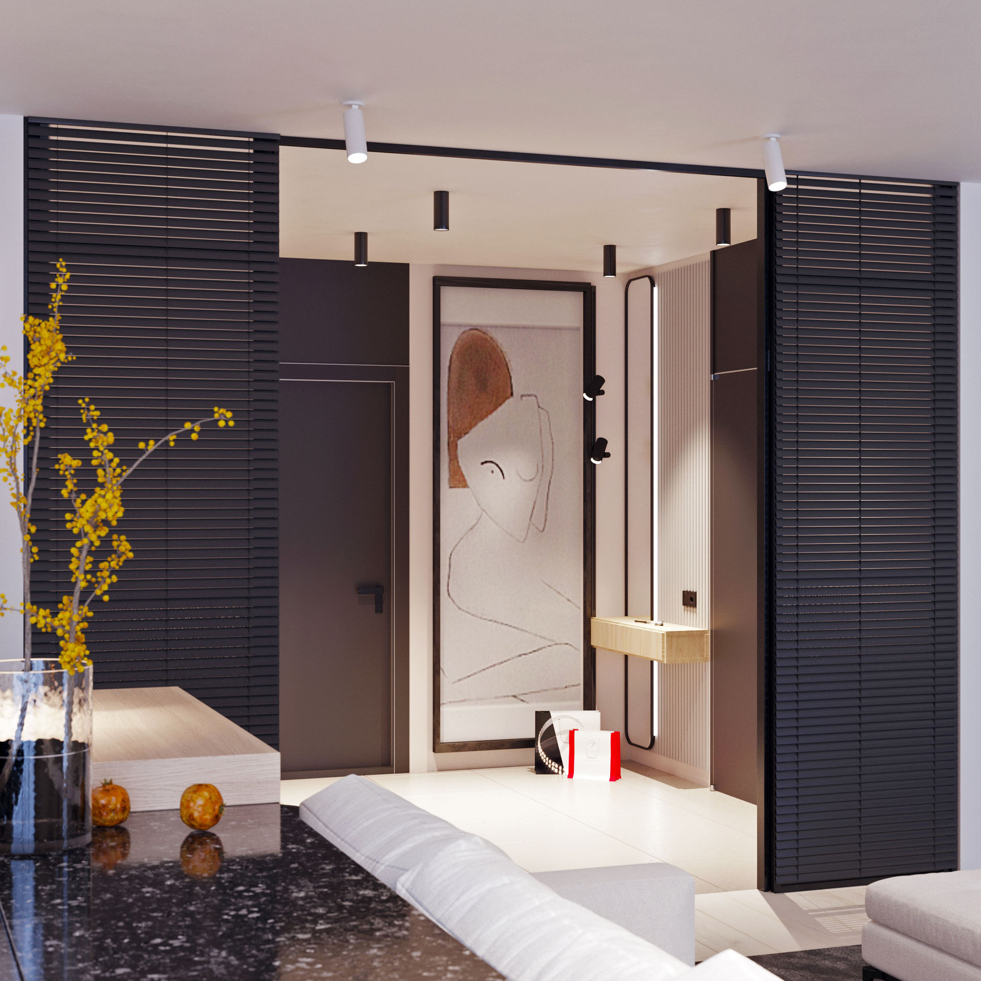 Светильник подвесной SP-POLO-R85-2-15W Day White 40deg (Black, Gold Ring) (ARL, IP20 Металл, 3 года)