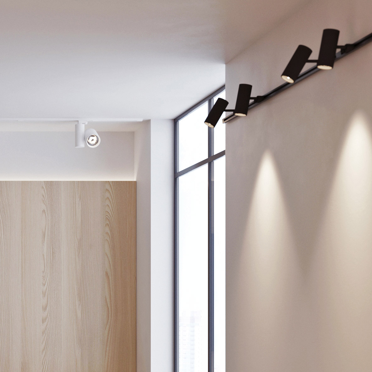 Светильник подвесной SP-POLO-R85-2-15W Day White 40deg (Black, Gold Ring) (ARL, IP20 Металл, 3 года)