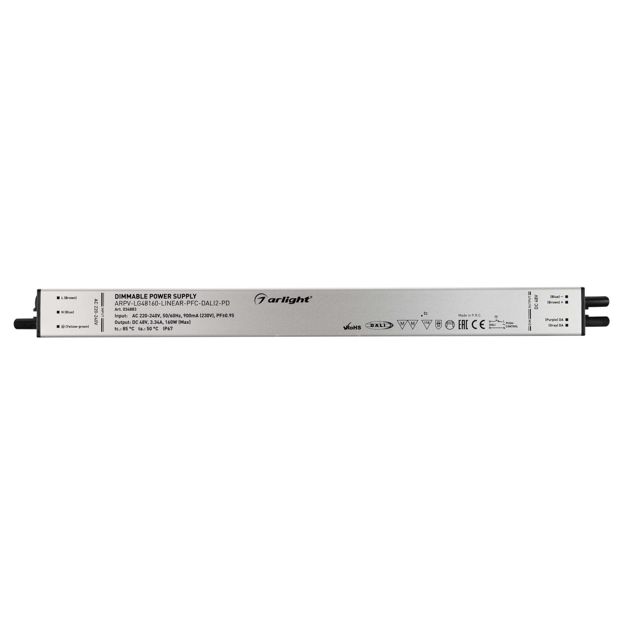 Панель SMART-P35-DIM-IN White (230V, 0-10V, Sens, 2.4G) (ARL, IP20 Пластик, 5 лет)
