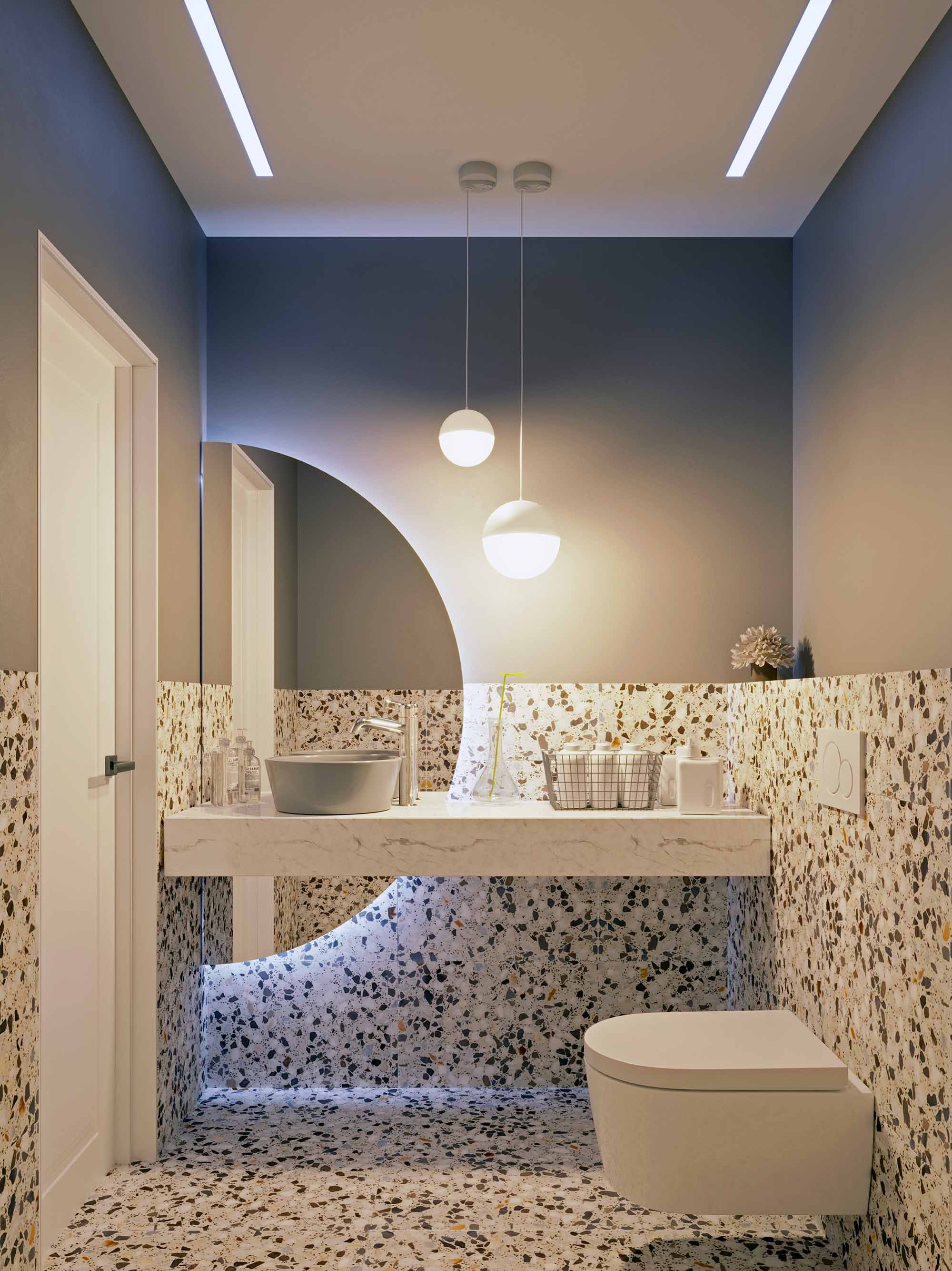 Светильник LGD-EMISFERO-TRACK-HANG-4TR-R150-11W Warm3000 (WH, 170 deg, 230V) (IP20 металл, 3 года)