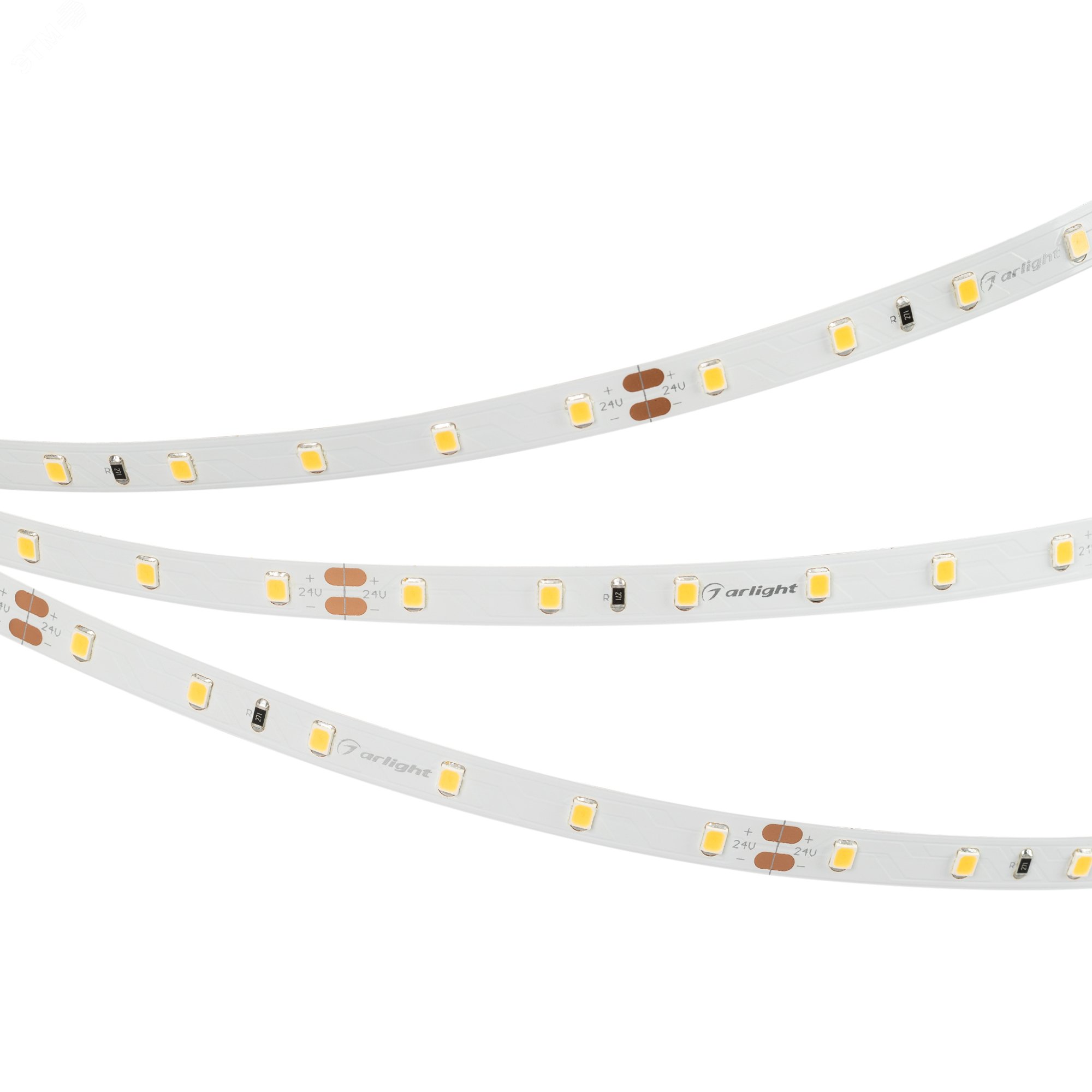 Лента RT-A60-8mm 24V Warm3500 (4.8 W/m, IP20, 2835, 5m) (, Открытый)