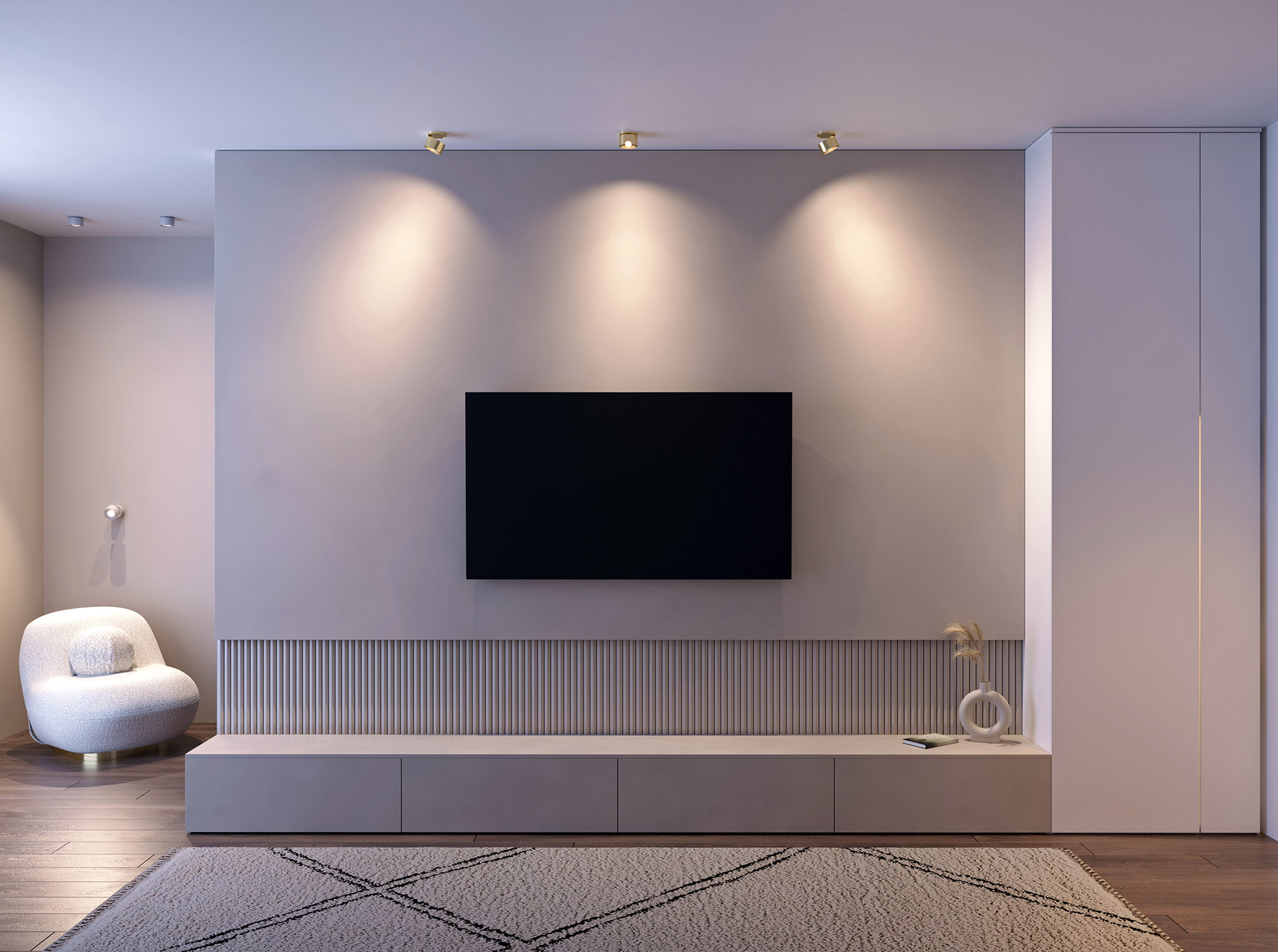 Модуль светодиодный PLURIO-LAMP-R77-9W Warm3000 (CHR, 36 deg, 2-2, 38V, 200mA) (, Металл)