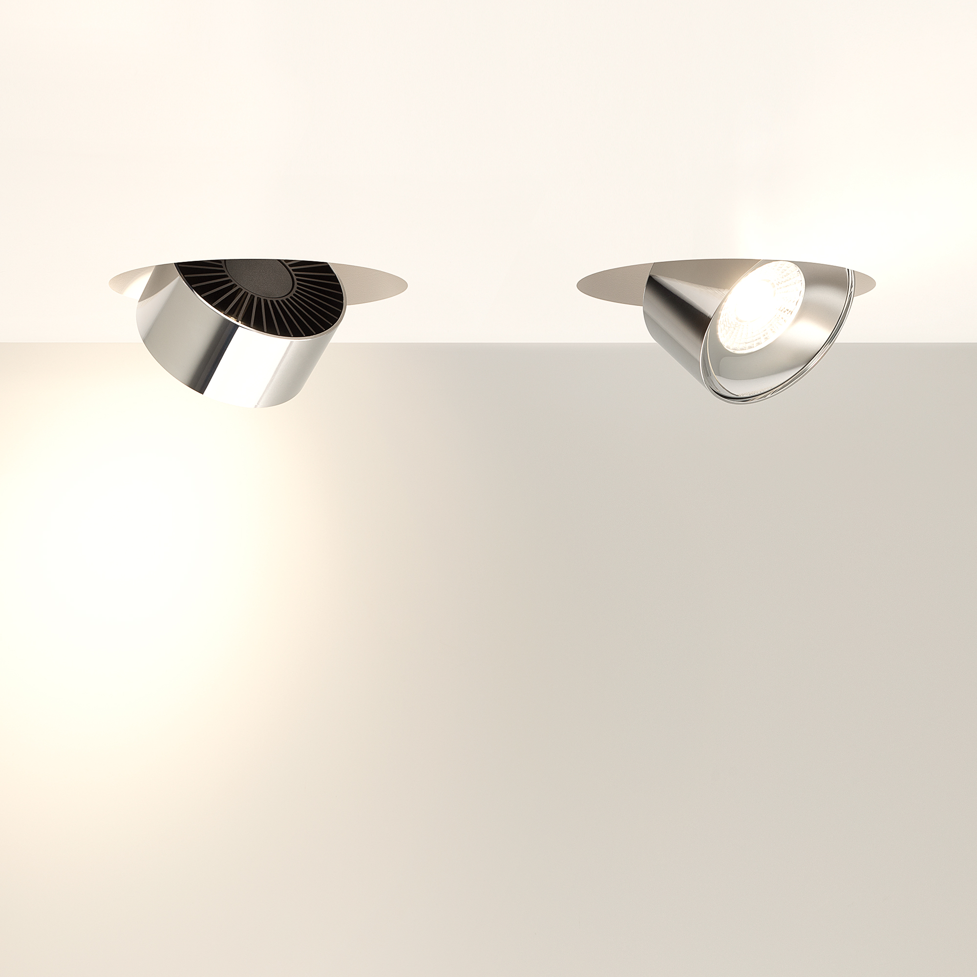 Модуль светодиодный PLURIO-LAMP-R77-9W Warm3000 (CHR, 36 deg, 2-2, 38V, 200mA) (, Металл)