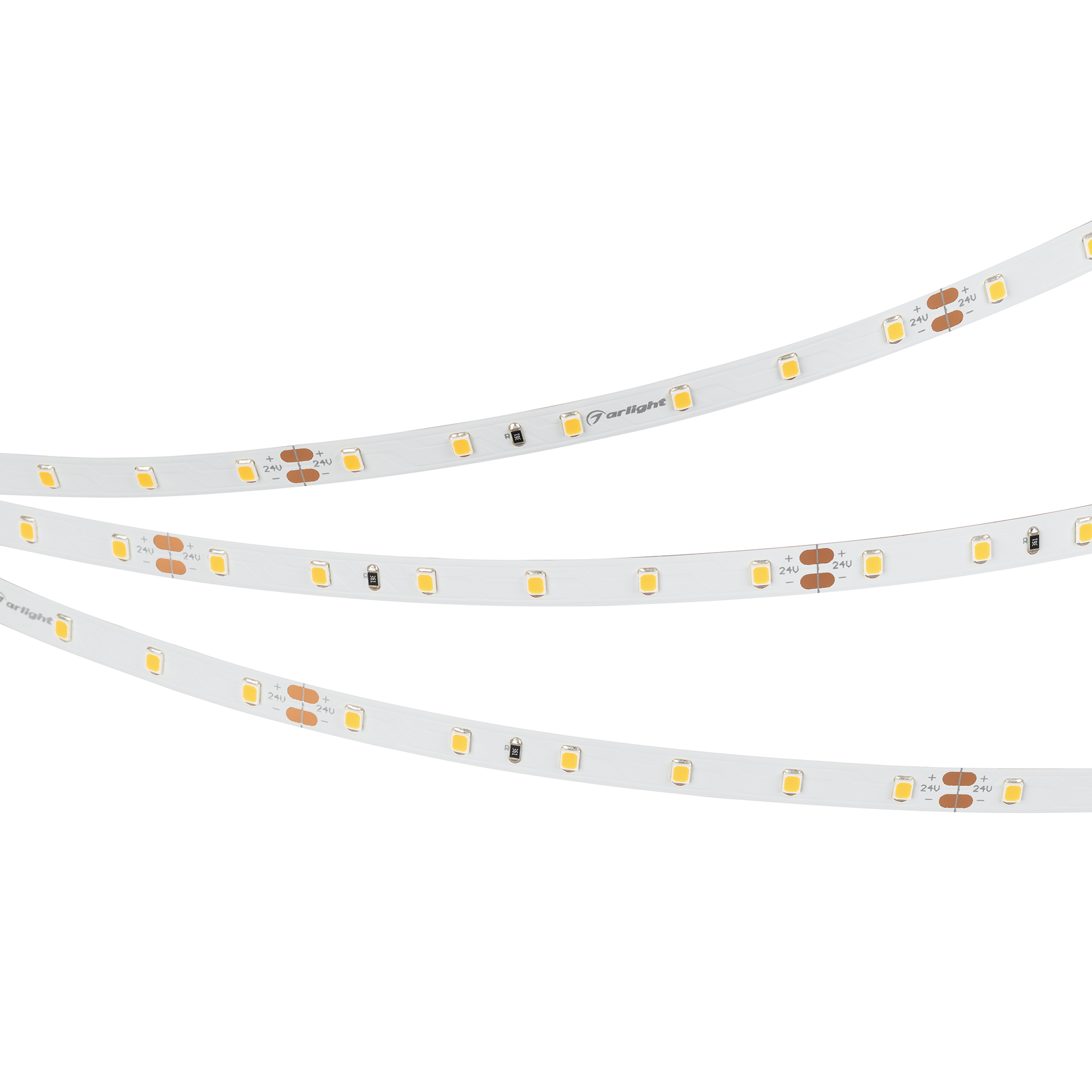 Лента UL-A60-8мм 24V Warm2700 (4.8 W/m, IP20, 5м) (7 лет)