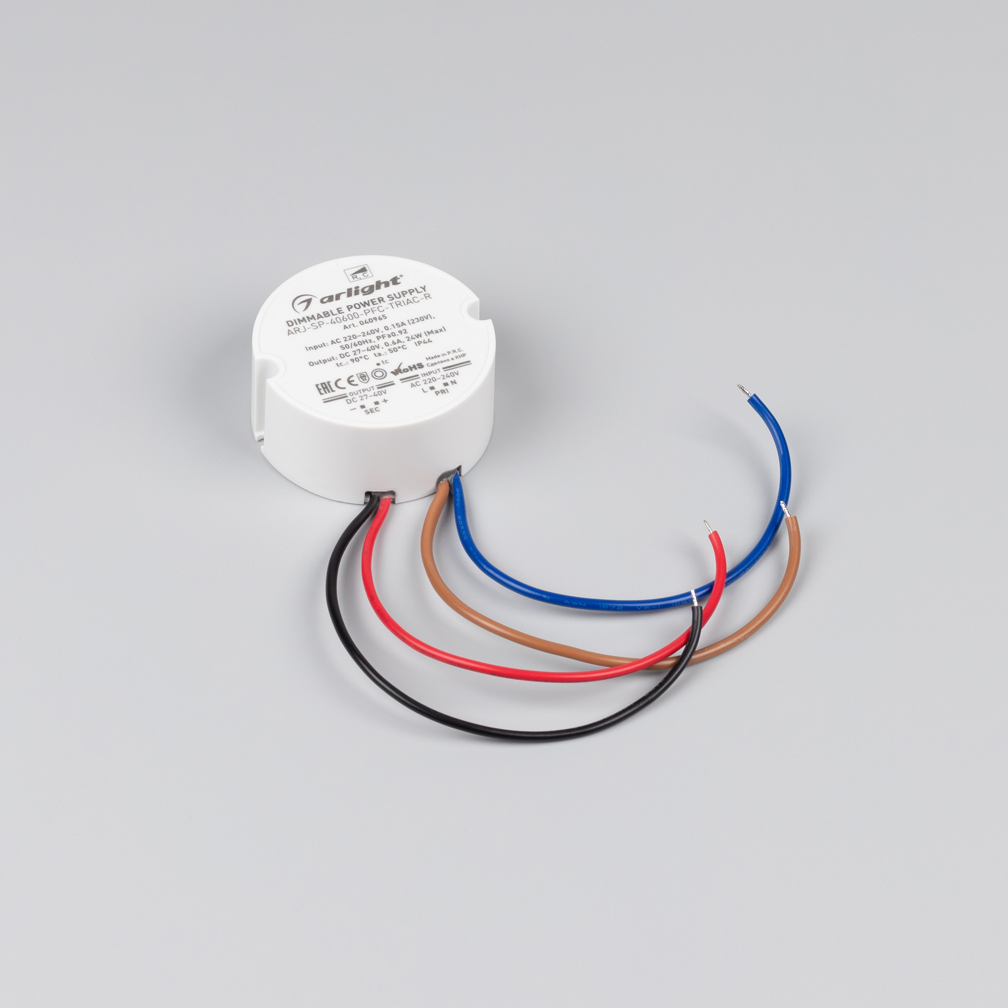 Блок питания ARJ-SP-90-LINEAR-PFC-DALI2-ADJ (90W, 80-300V, 0.3-0.7A) (, IP20 Металл, 5 лет)
