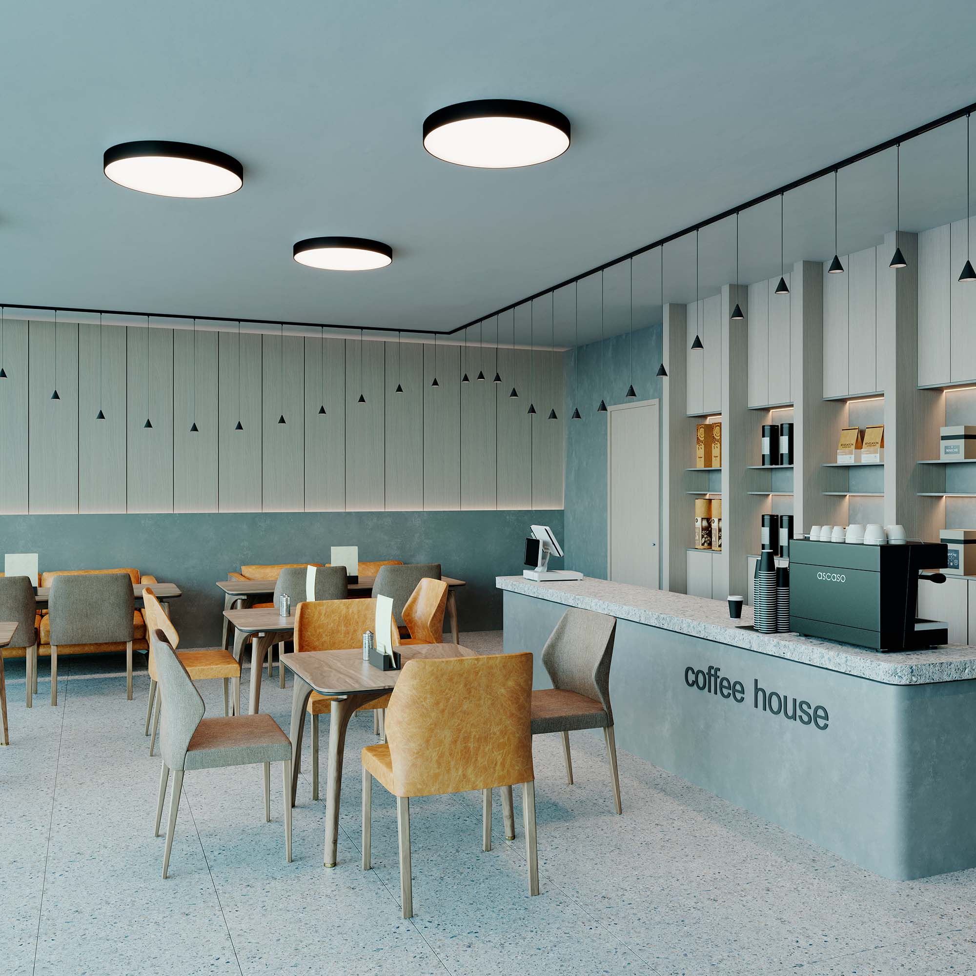 Светильник SP-RONDO-R350-30W Warm3000 (WH, 120 deg, 230V) (IP40 металл, 3 года)