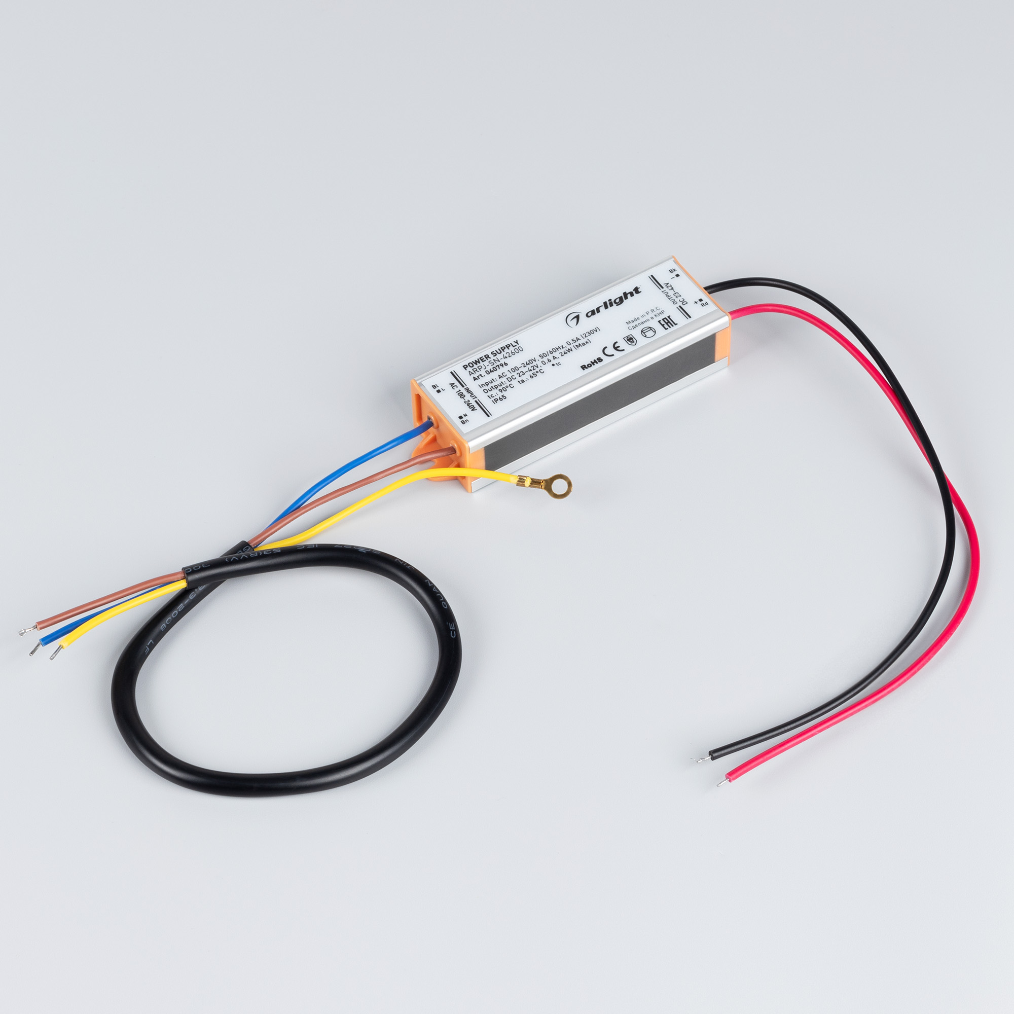 Блок питания ARV-DR100-24 (24V, 4.2A, 100W) (ARL, IP20 DIN-рейка)