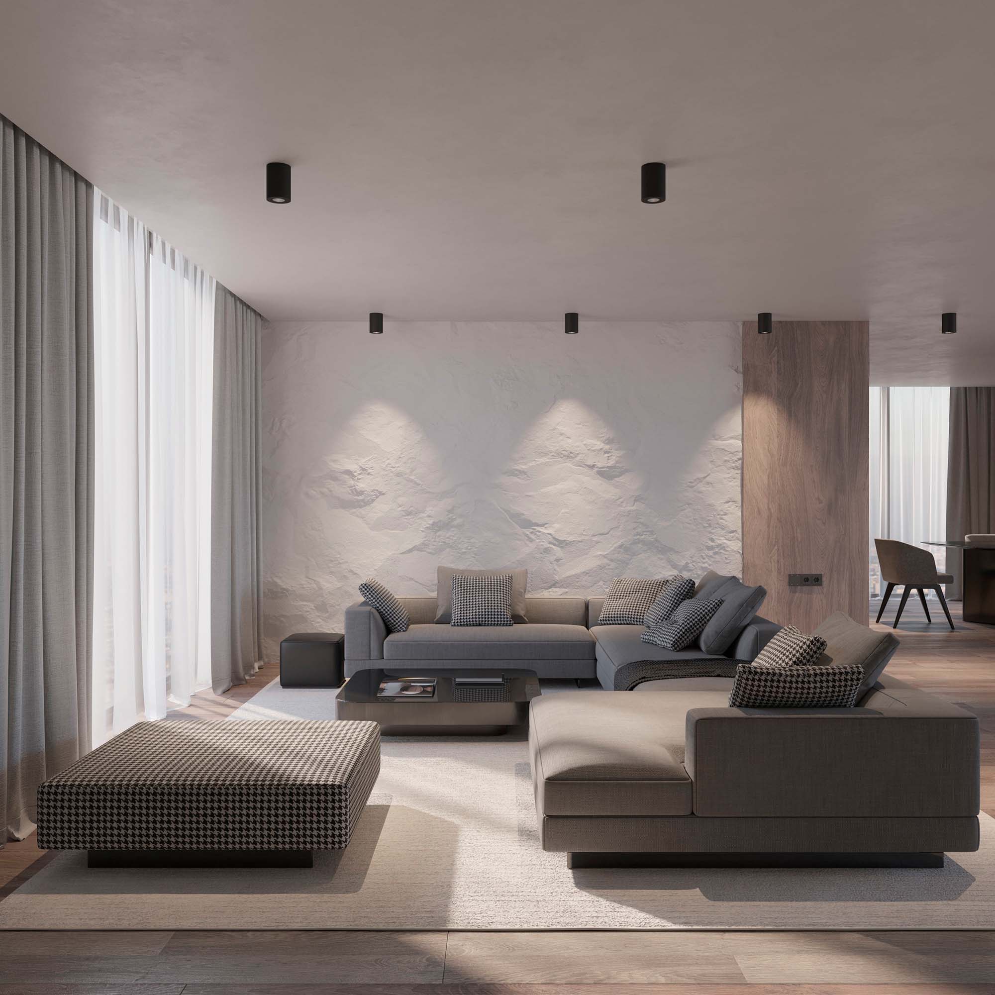 Светильник SP-FOCUS-R90-9W Day4000 (BK, 24 deg, 230V) (ARL, IP20 Металл, 3 года)