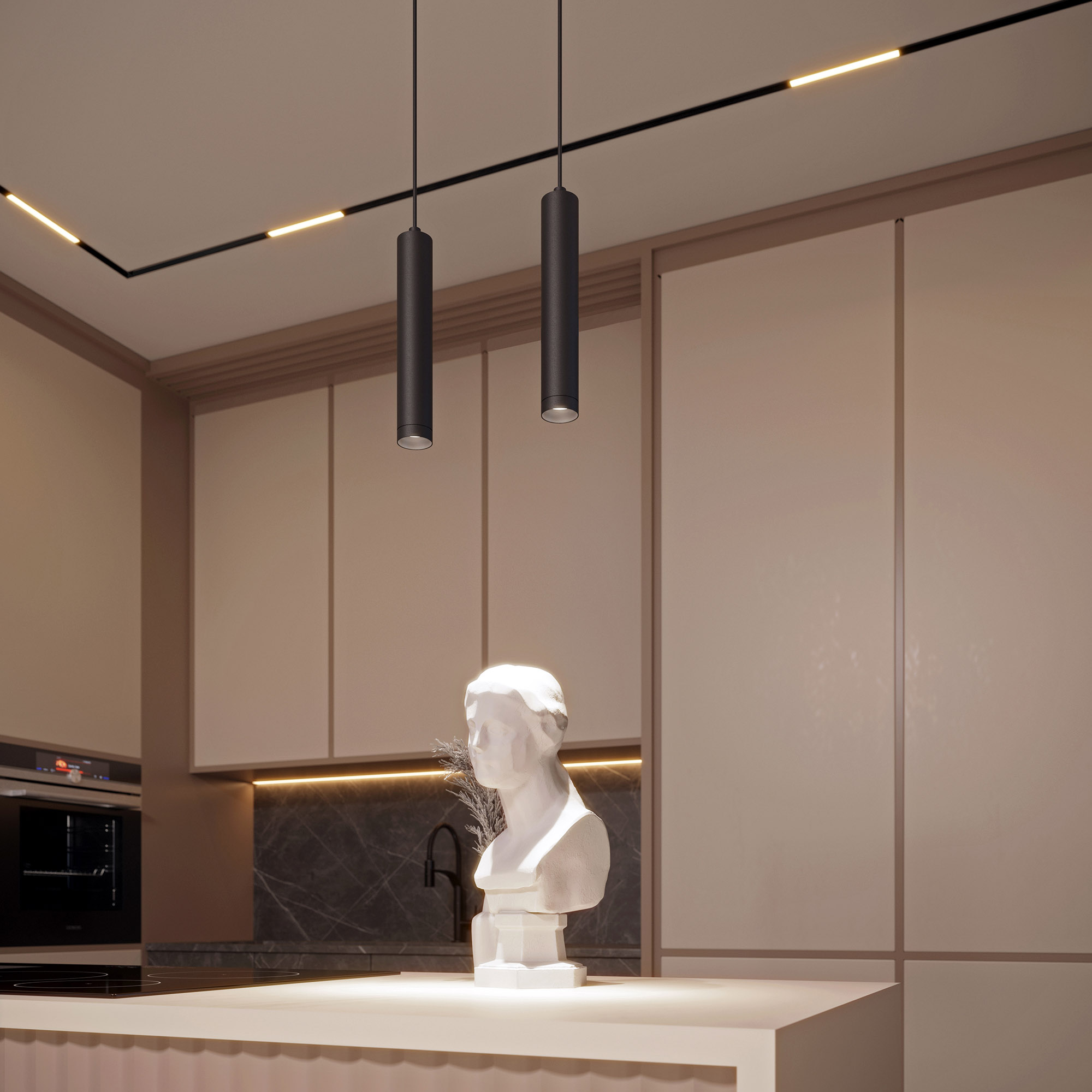 Светильник MAG-ORIENT-SPOT-HANG-R45-12W Warm3000 (WH, 24 deg, 48V, DALI) (IP20 металл, 3 года)