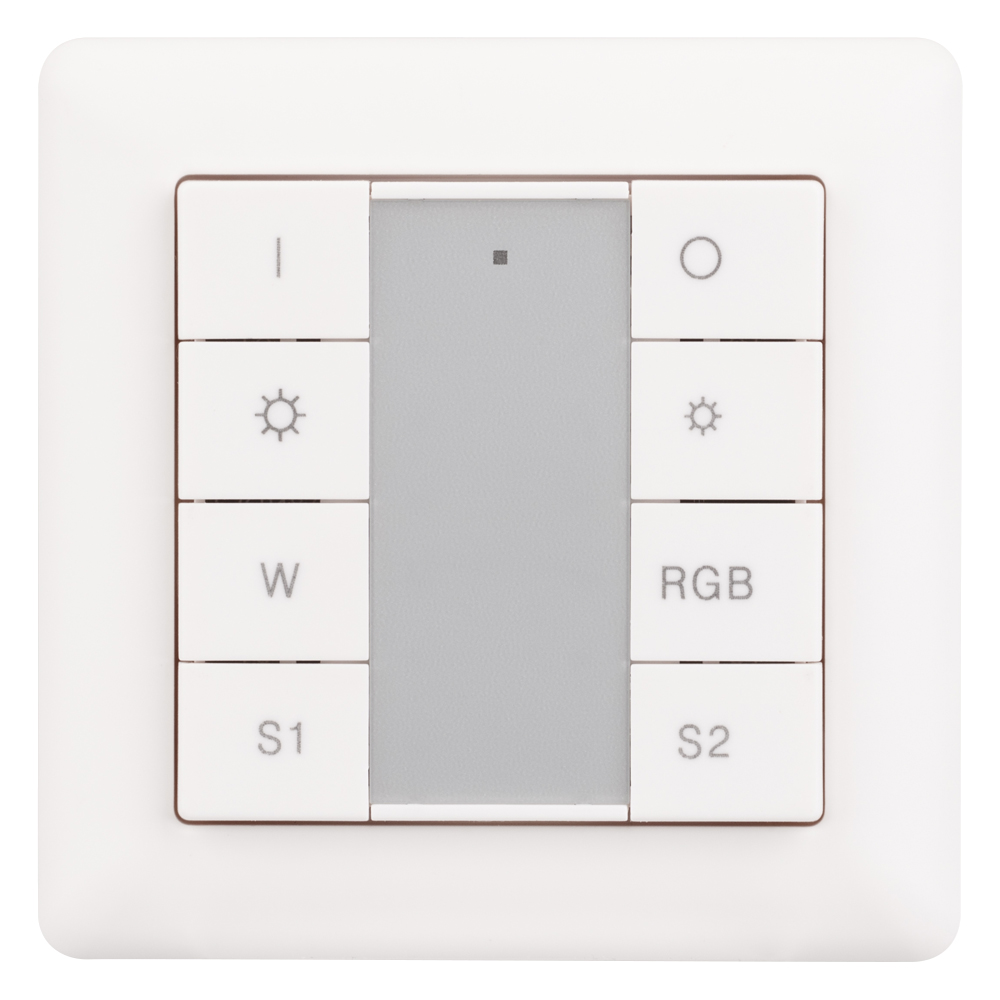 Панель SMART-P37-DIM-IN White (230V, 1.5A, TRIAC, Rotary, 2.4G) (ARL, IP20 Пластик, 5 лет)