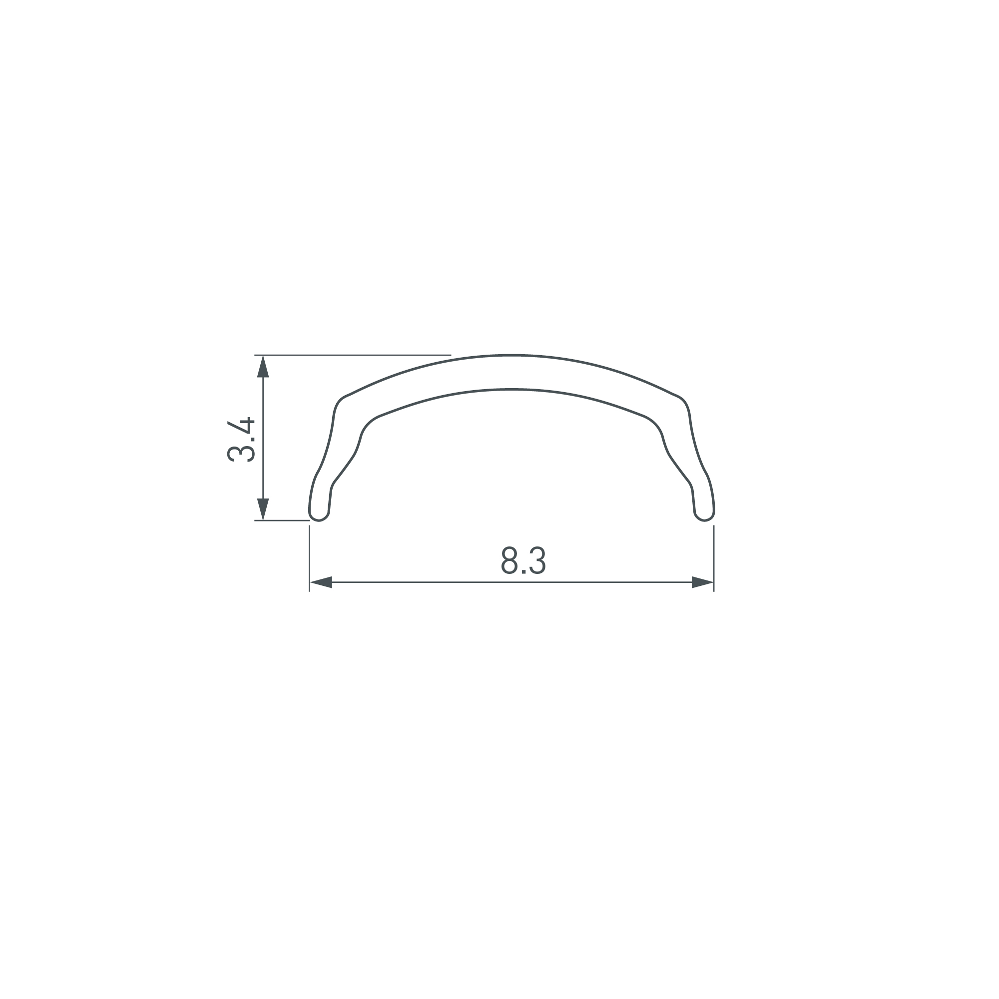 Экран ARH-BENT-W11-2000 Opal (ARL, Пластик)