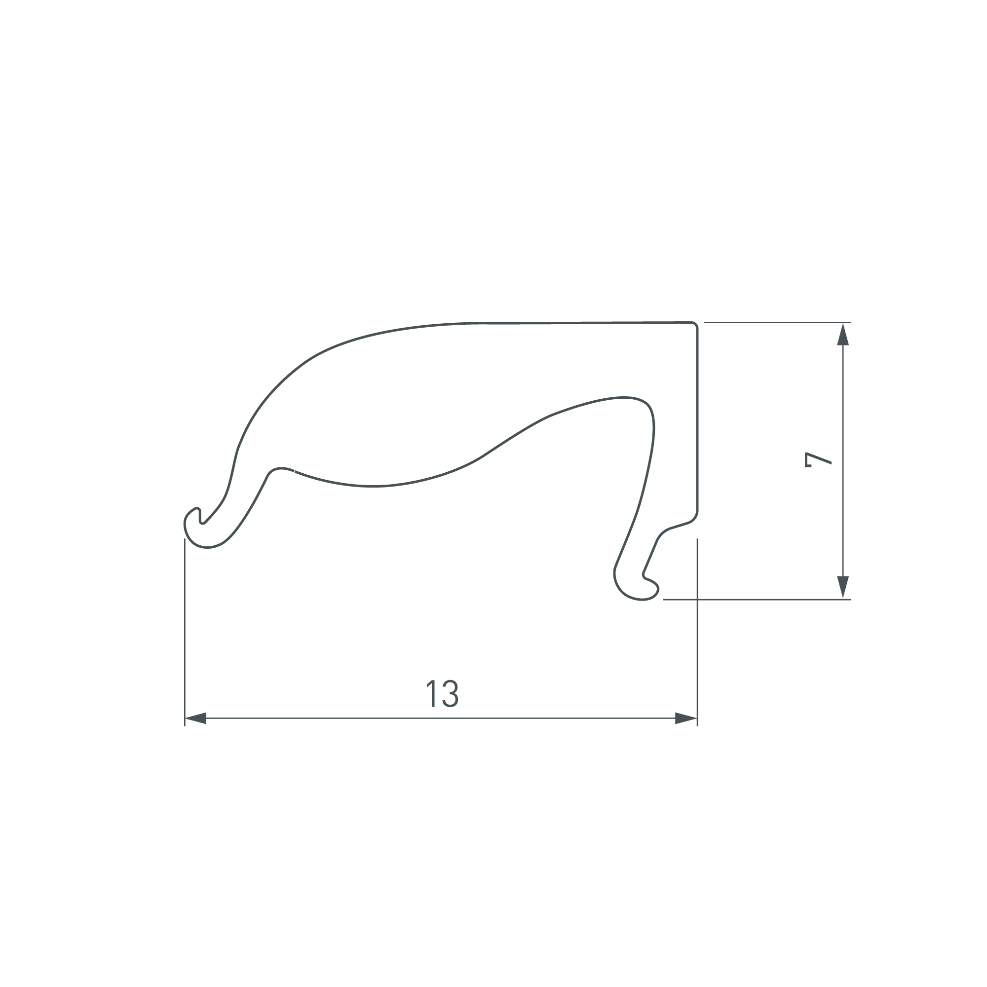 Экран ARH-BENT-W11-2000 Opal (ARL, Пластик)