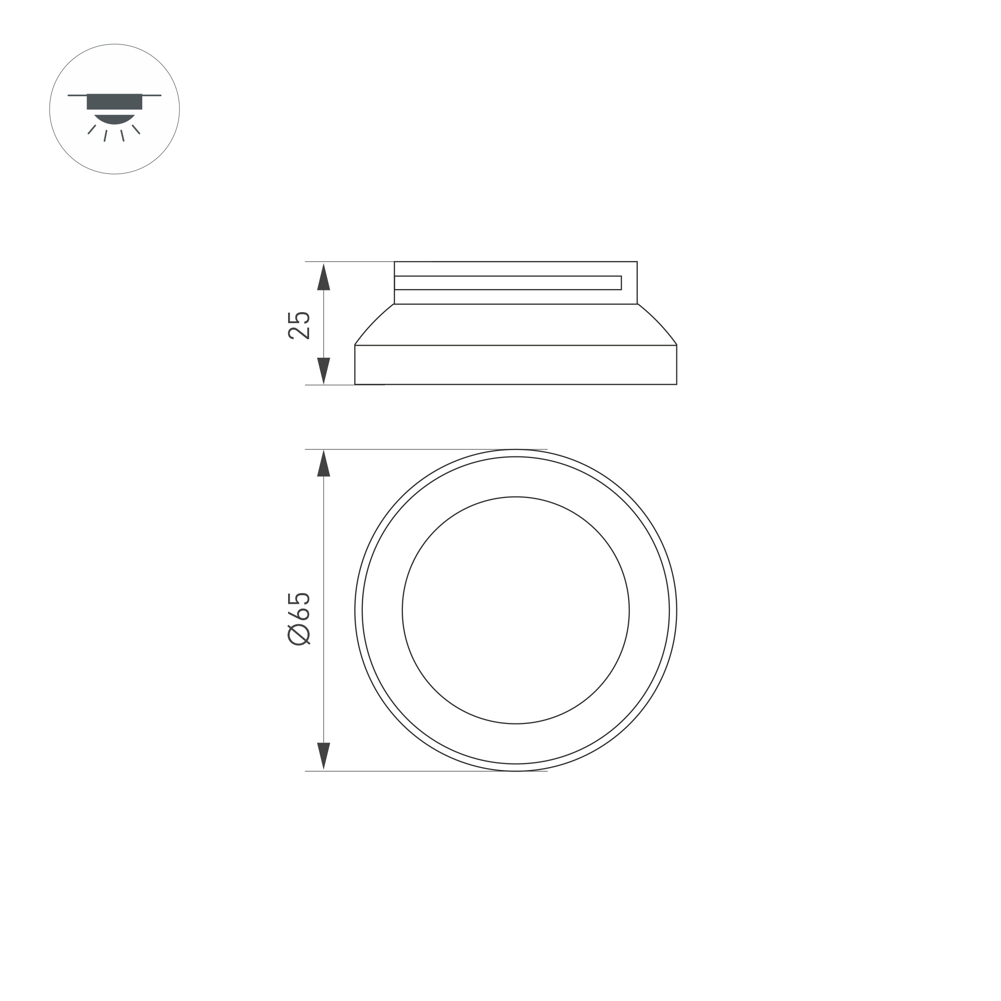 Экран ARH-POWER-W150-2000 OPAL (пластик)