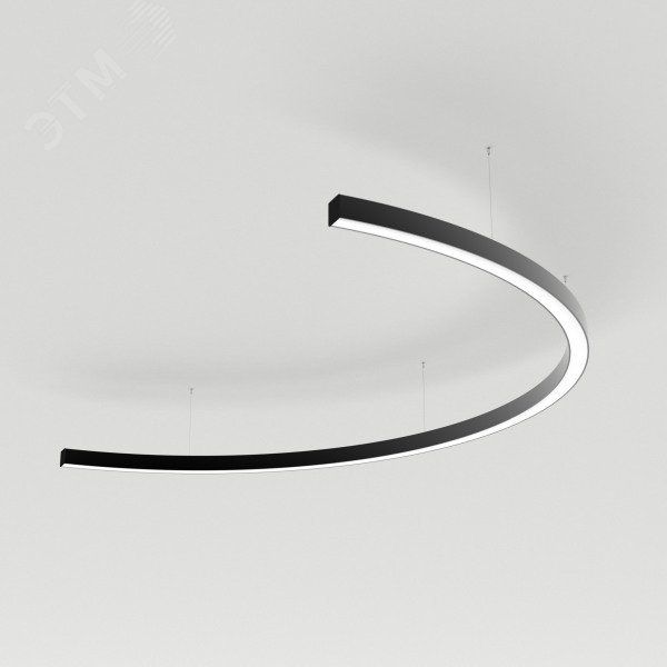 Светильник SP-LINE-HANG-ARC-C3535-D1500-61W Warm3000 (BLACK, 230V) (металл)