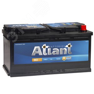 Аккумулятор автомобильный ATLANT Blue 90Ah R+