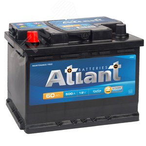 Аккумулятор автомобильный ATLANT Blue 60Ah L+