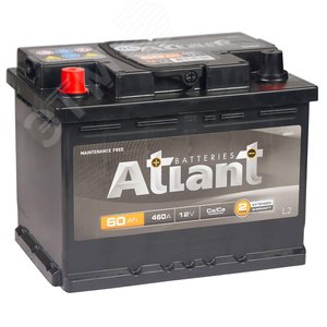 Аккумулятор автомобильный ATLANT Black 60Ah L+
