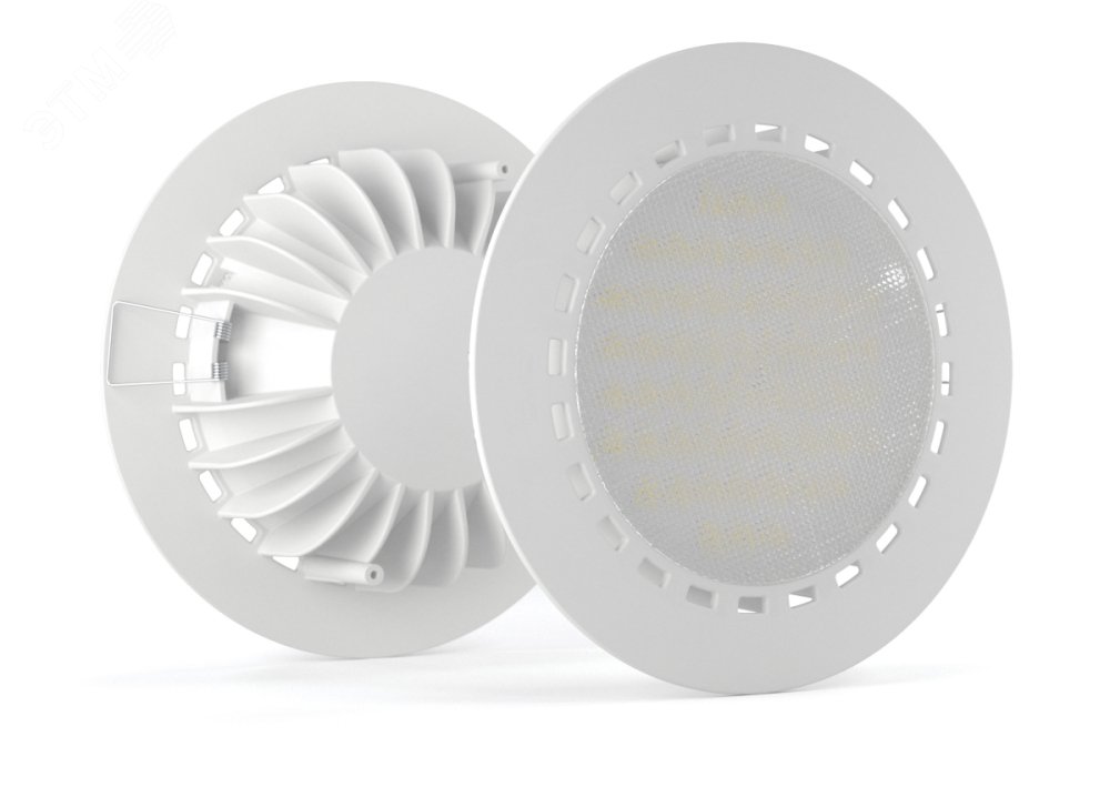 Светильник светодиодный ДВО-33Вт, IP20, 5000К, 3400Лм, молочн., Downlight  АТ-ДВО