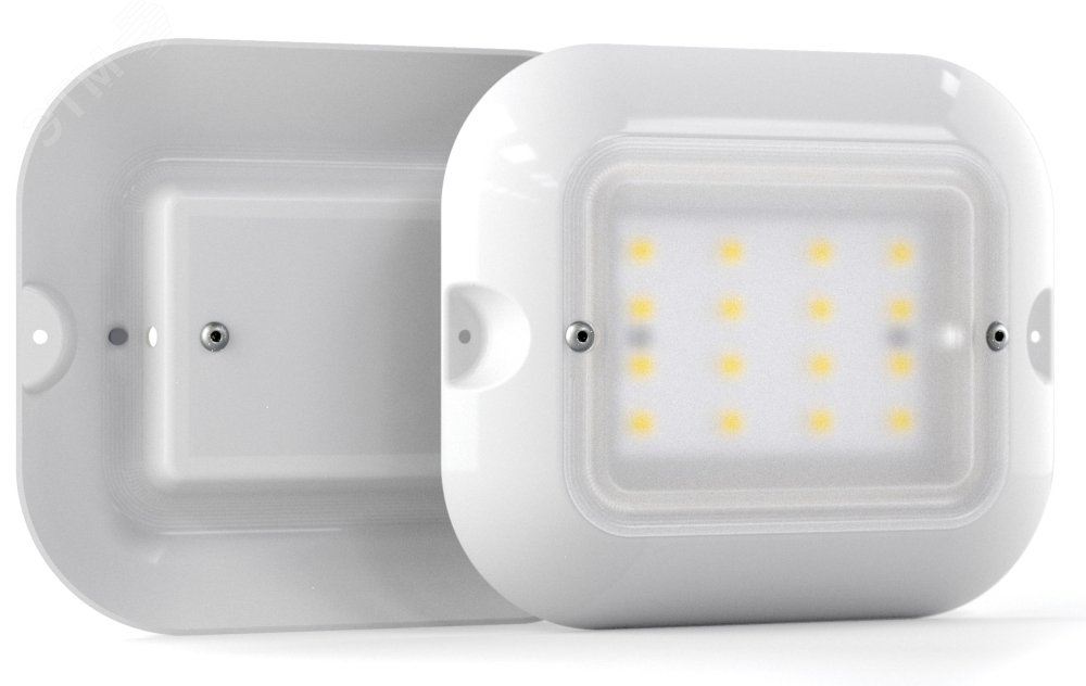 Светильник светодиодный ДБП-9Вт, IP54, 5000К, 1100Лм, 220В, молочный рас-ль, Medusa