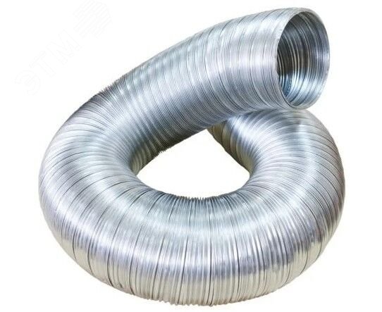 Воздуховод гибкий алюминиевый гофрированный, 50мкм, D100