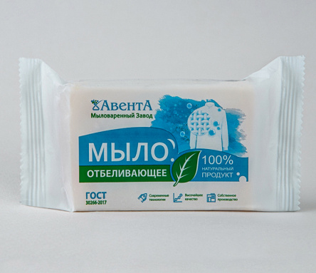 Мыло хозяйственное "ОТБЕЛИВАЮЩЕЕ" (200 г), цвет. упак.