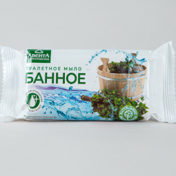 Мыло туалетное "Банное" (О) ГОСТ 28546-2002 (90 г), индивидуальная упаковка