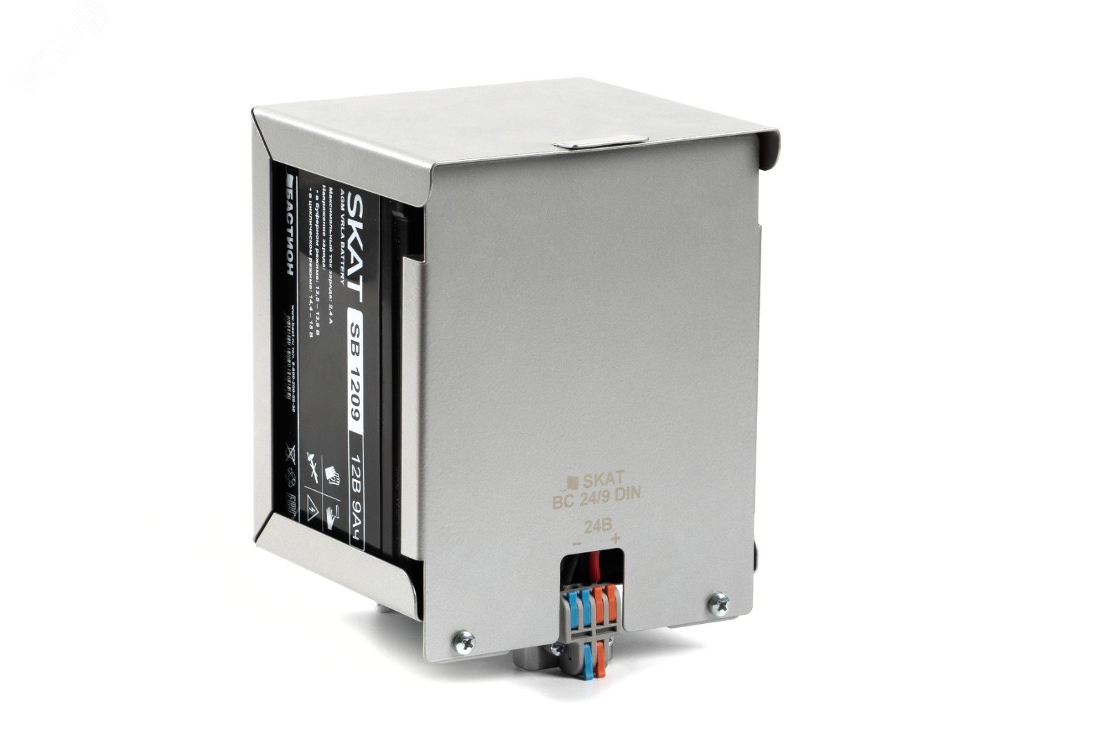 SKAT BC 24/9 DIN блок батарейный, 24В, емкость    9Ач, 2 АКБх9Ач