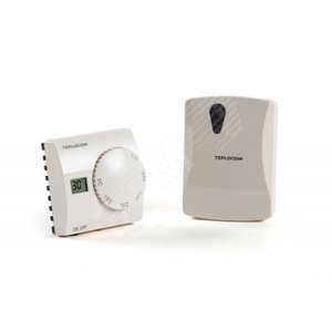 Термостат беспроводной комнатный радио TEPLOCOM TS-2AA/3A RF2 250В 3А 868 мГц
