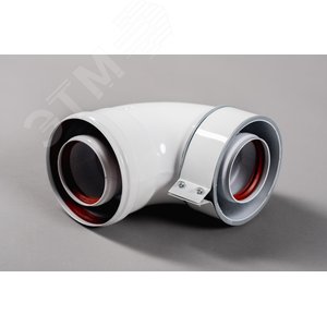 Отвод 90 град. коаксиальный начальный d 60-100 мм для всех котлов BAXI кроме ECO Classic / ECO Nova