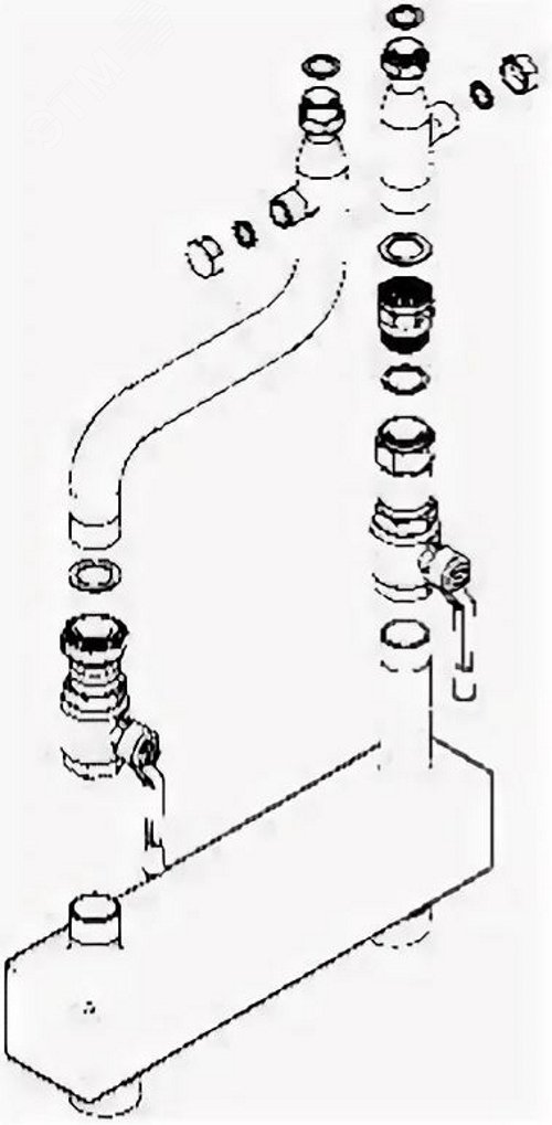 Комплект подключения INAIL с гидроразделителем для одного котла 90-150 кВт
