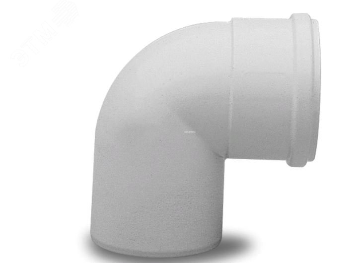 Отвод 90 град. алюминиевый эмалированный d 80 мм