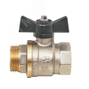 Кран шаровой 11Б27п1 1/2' А31/1 НГ ВН бабочка никель PN40