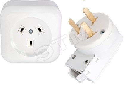 Беларусь Разъем рш/вш для электроплит наружный    3-контактный 250В