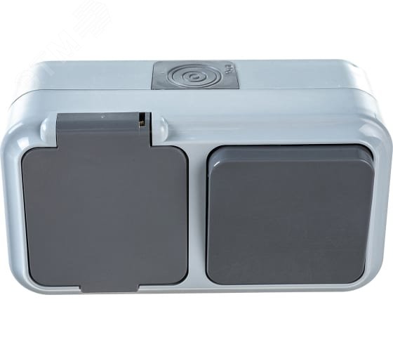 Беларусь Блок выключатель одноклавишный+розетка IP54