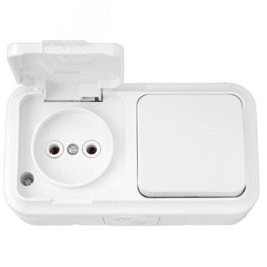 Беларусь блок нар IP44 1-1-кл выкл +розетка