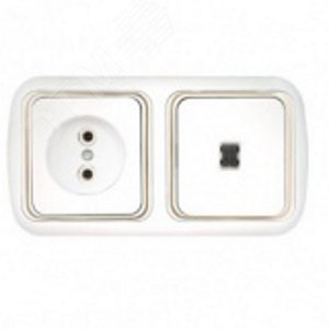 Беларусь блок 1-кл выкл с индик+розетка