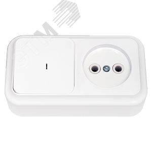 Беларусь блок нар 1кл Выкл С индик+розетка