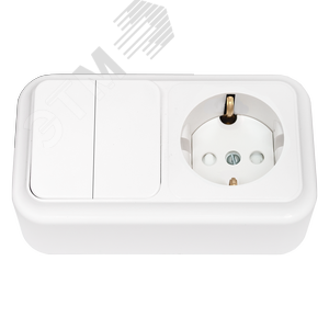 Беларусь блок нар 2кл Выкл+розетка с/ш зк