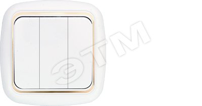 Беларусь Выключатель трехклавишный скрытый